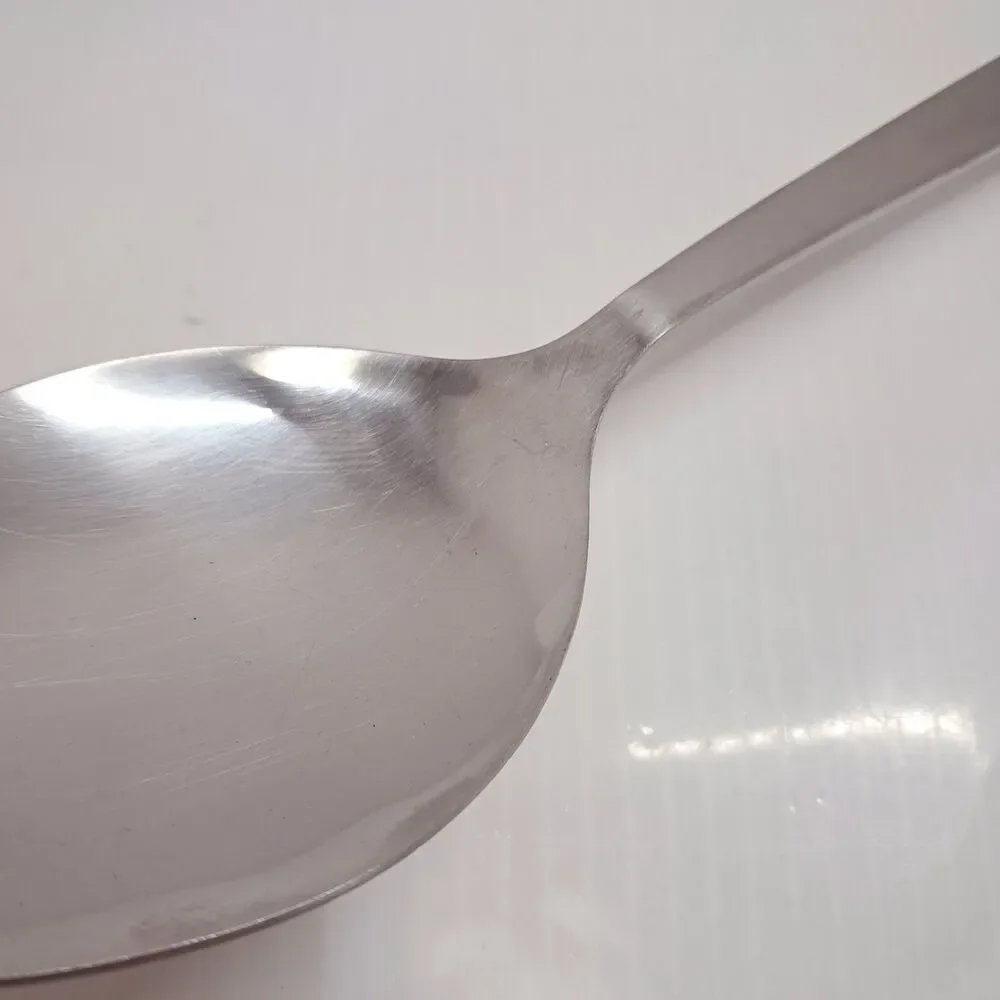 Vintage Wolfgang Pucks Cafe Collection solid Serving Spoon Stainless Steel